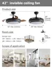 Stropný ventilátor s osvetlením, matná čierna | Tichý Náhľad obrázku produktu 2