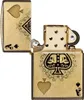 Accendino Zippo Ace of Skulls Design 540 in ottone Anteprima dell’immagine prodotto 7