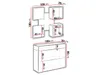 Set anticamera IRA 5 - rovere wotan/bianco Anteprima dell’immagine prodotto 10