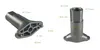 Two views of a metal part with dimensions indicated by lines and numbers. Náhled obrázku produktu