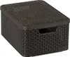 Contenitore RATTAN Style2 con coperchio M - marrone Anteprima dell’immagine prodotto 1