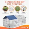 CADOCA® Freilaufgehege 180x75x75cm Sonnenschutz Auslauf Produktbild-Vorschau 6