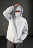 ASKSA Balaclava Zip Hoodie Hommes Femmes Unicolore Sweat à Voir les images du produit 4