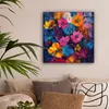 MuchoWow® - Leinwandbilder - Blumen - Bunt - Abstrakt - Produktbild-Vorschau 2