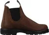A side view of a brown leather boot. Produktbild-Vorschau