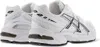 A pair of white and black Asics running shoes shown from a rear-side angle against a white background. Produktbild-Vorschau