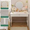 Weißer Kosmetik-Schminktisch für das Schlafzimmer mit Produktbild-Vorschau 5