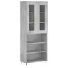 Highboard Betongrau 69,5x34x180 cm Holzwerkstoff Produktbild-Vorschau 1
