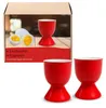 Eierbecher 4er Set, Ø 5x7 cm, in Rot aus Keramik Produktbild-Vorschau 1