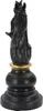 Mauro Ferretti Schachfigur Pferd 14x11x27 cm schwarz gold Produktbild-Vorschau 3