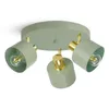 LUXOLAR – 3žárovkové LED stropní svítidlo, zelené/zlaté, Náhled obrázku produktu 1