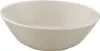 A close-up view of a white ceramic bowl with embossed decorative patterns around the rim. Produktbild-Vorschau