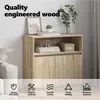 vidaXL Kredens LED dąb sonoma 71 x 34,5 x 75 cm materiał Podgląd zdjęcia produktu 3