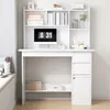 Bureau informatique, bureau avec étagères, bureau blanc Voir les images du produit 15