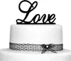 Oblique Unique Hochzeitstorten Topper Love Kuchendeckel Produktbild-Vorschau 2