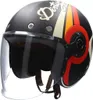 SMK RETRO JET SPEED TT Jethelm matt rot-schwarz XS Produktbild-Vorschau 1