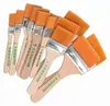 12pcs / Set flache Nylon Haar hölzerne Stifthalter Produktbild-Vorschau 1