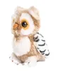 A plush toy owl is shown sitting against a white background. Voir les images du produit