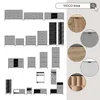 Szafa Vicco Eliza Szary 60 x 92 cm Zestaw, 2 części, Model Podgląd zdjęcia produktu 8
