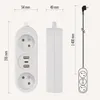 Prodlužovací kabel 1,4 m / 2 zásuvky+2×USB-A+1×USB-C / bílý / PVC / 1,5 mm2 Náhled obrázku produktu