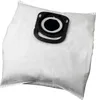A white vacuum cleaner bag with a black plastic connector. Náhľad obrázku produktu