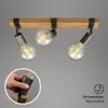 Faretto orientabile e inclinabile 3x E27 metallo-legno Anteprima dell’immagine prodotto 3