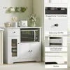 HOMCOM Credenza da cucina con ripiano per microonde, 3 Anteprima dell’immagine prodotto 7