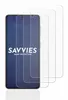 A smartphone screen protector is shown with the brand name and slogan. Produktbild-Vorschau