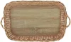 großes Tablett aus Weide mit Griffen, 50x35 cm, Produktbild-Vorschau 3