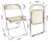 2er Set Klappstuhl Lounge-Sessel Besuchersstuhl PET‌ Produktbild-Vorschau 7