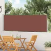 vidaXL Výsuvná bočná markíza 100 × 500 cm hnedá Náhľad obrázku produktu 2