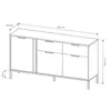 Kommode LARYSA mit 2 Schubladen und 3 Türen, Sideboard in Produktbild-Vorschau 7