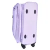 The bottom and side view of a purple suitcase on a white background. Produktbild-Vorschau