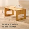 Praknu Klappbarer Toilettenhocker aus  Bambus-Holz Produktbild-Vorschau 3