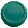 A top-down view of a green plastic lid. Produktbild-Vorschau