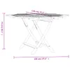 vidaXL Tavolo da giardino pieghevole 120x120x75 cm in legno Anteprima dell’immagine prodotto 9