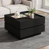 Merax Couchtisch 360° drehbar mit 2 Schubladen, moderne Produktbild-Vorschau 3