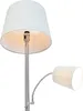 Klasyczna lampa podłogowa ze stali z szarym kloszem i Podgląd zdjęcia produktu 7