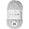 A ball of grey yarn with a label. Produktbild-Vorschau