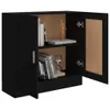vidaXL Bücherschrank Schwarz 82,5x30,5x80 cm Holzwerkstoff Produktbild-Vorschau 4