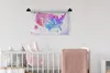 MuchoWow® Wandteppich Wandbehang Weltkarte - Aquarell - Produktbild-Vorschau 2