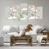 Bild auf Leinwand - Leinwandbild - Wolke Tapete Einhorn Produktbild-Vorschau 6
