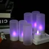 Sada 6 dobíjacích LED diód meniacich farbu blikajúcich Náhľad obrázku produktu 8