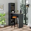 Roomart DUBLIN Bartisch 120 cm breit, Anthrazit-Eiche Produktbild-Vorschau 1