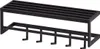 Nástěnný věšák kovový černý 70x20x20 cm předsíňový věšák s Náhled obrázku produktu 8