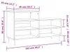 vidaXL Schuhregal Grau Sonoma 102x36x60 cm Holzwerkstoff Produktbild-Vorschau 8