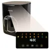 A black air fryer with a digital display showing cooking options and temperature. Náhľad obrázku produktu