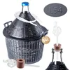 KADAX glazen gistballon-set "Alatri", met kunststofmand en Productafbeelding-voorbeeld 1