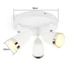 A white ceiling light with three adjustable spotlights. Náhľad obrázku produktu