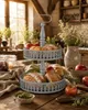 Etagere 2-stöckig Metall Grau Servierständer Cupcake Obst Produktbild-Vorschau 6